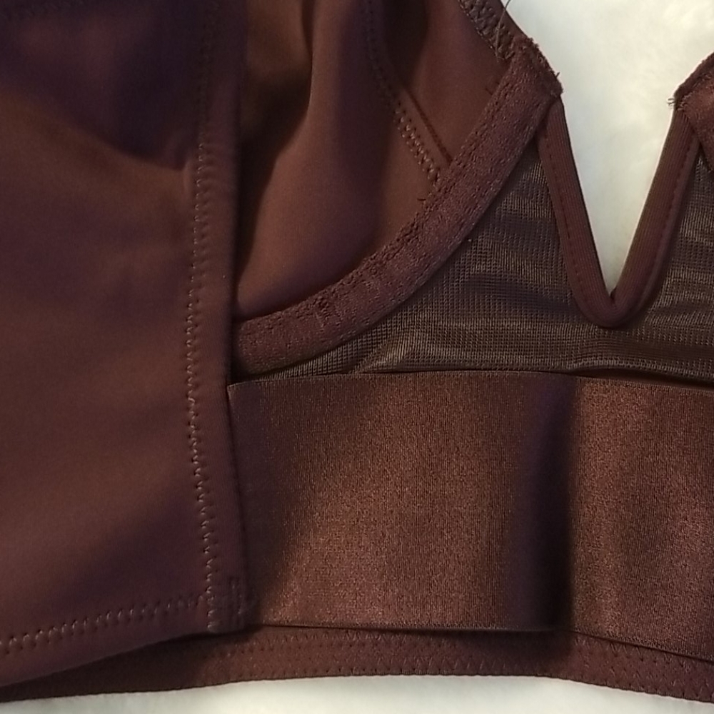 Free People Brianna Longline Underwire Neo Maroon Bra - Picture 14 of 16